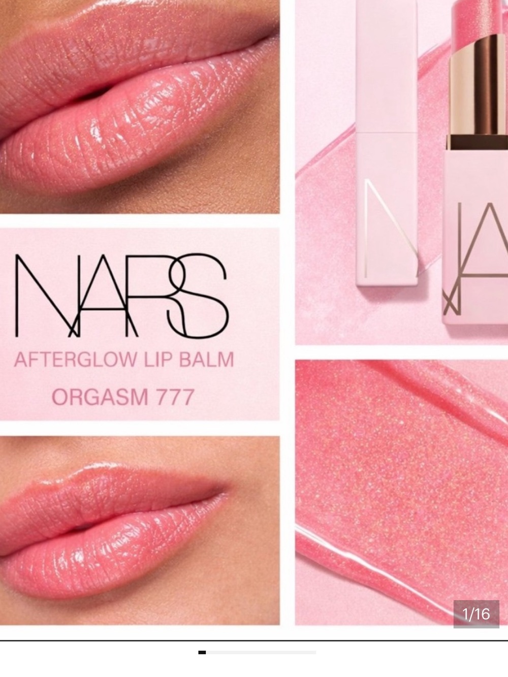 New! NARS Afterglow Lip Balm - Orgasm